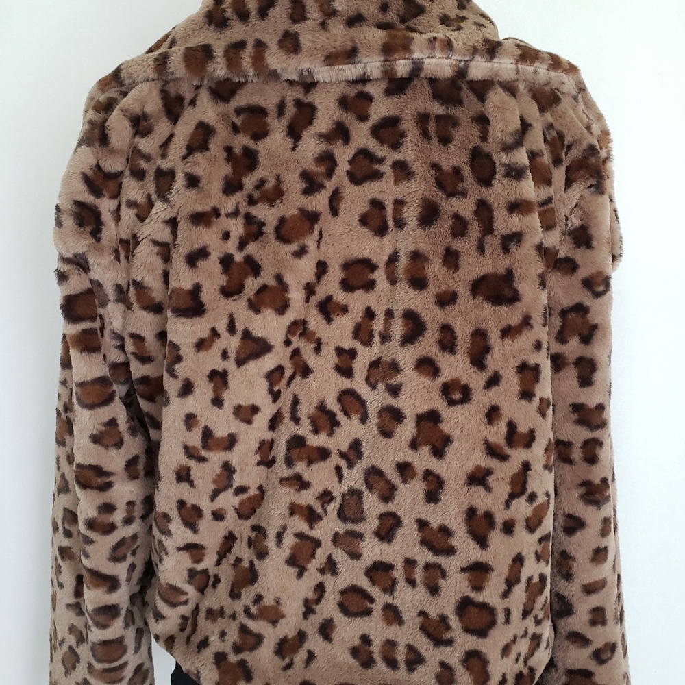 Cheetah Print Open Front Jacket - Picture 5 of 5